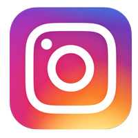 Icon for Instagram, pointing to the Career Services Instagram account